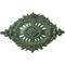 Ekena Millwork Antonio Ceiling Medallion, Hand-Painted Athenian Green, 35 7/8"W x 22 1/2"H x 4 3/8"P CM35X22ANAGF - alternate 1